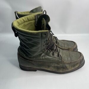 Vintage Red Wing Irish‎ Setter Green Leather Sport Boots size 10 D